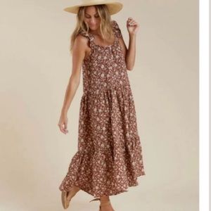 Rylee + Cru womens floral dress size Small